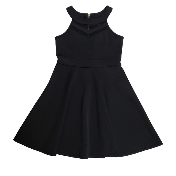 Emerald Sundae Double V Mesh Skater Dress - Picture 2 of 8